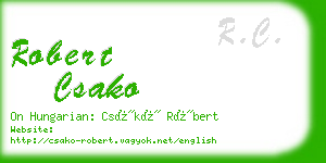 robert csako business card